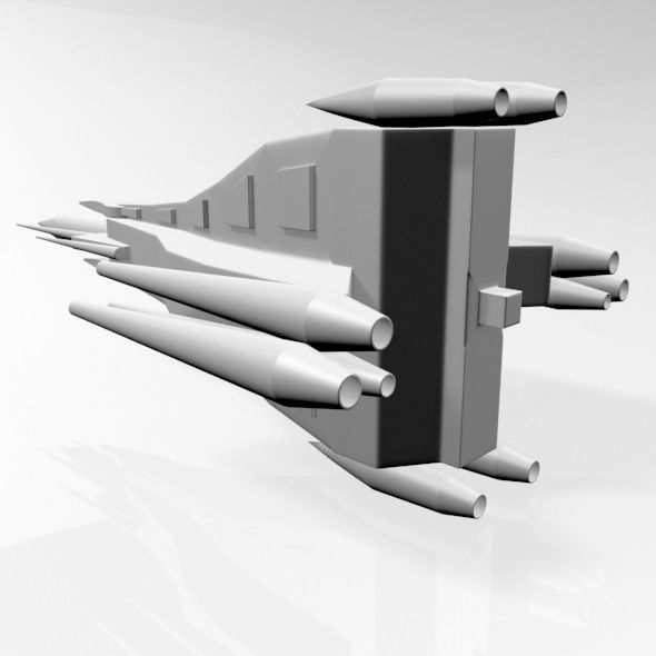 Space Fighter 03 3D model_3
