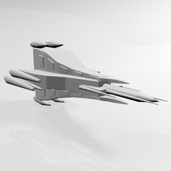 Space Fighter 03 3D model_1