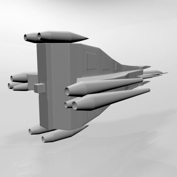 Space Fighter 03 3D model_2