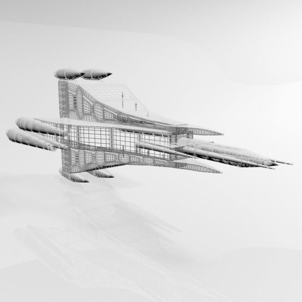 Space Fighter 03 3D model_6