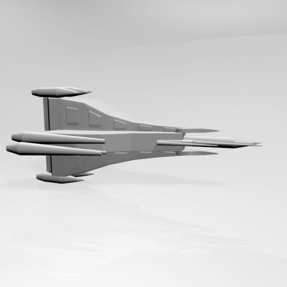 Space Fighter 03 3D model_11