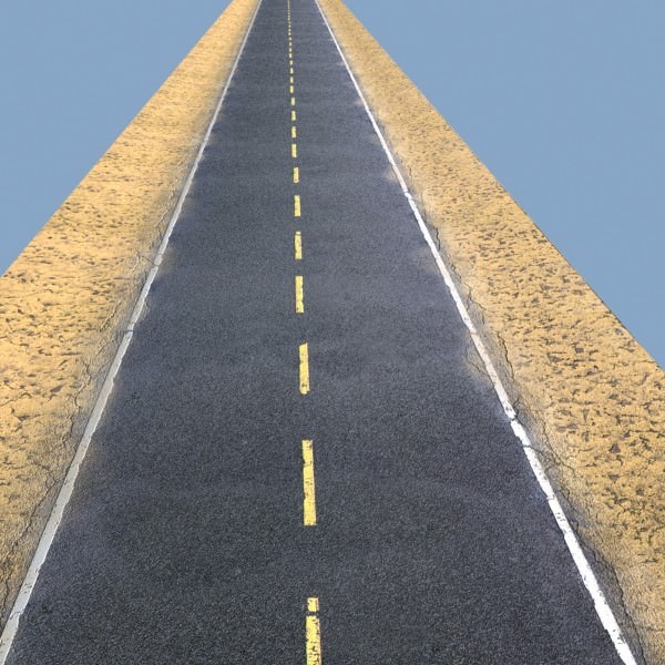 Realistic Desert Road High Resolution 3D model_1