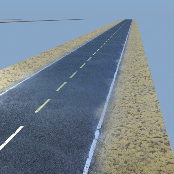 Realistic Desert Road High Resolution 3D model_6