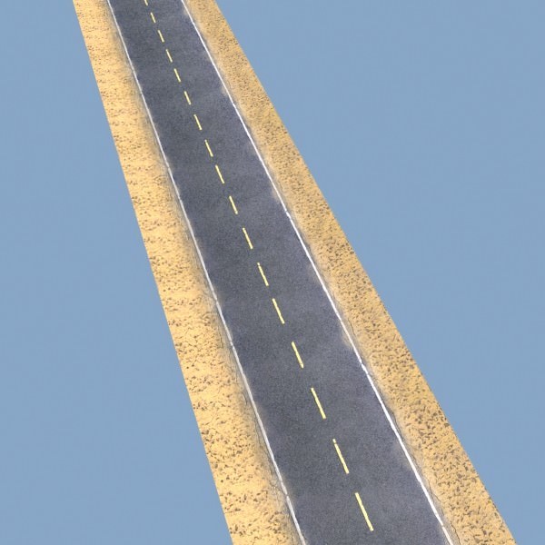 Realistic Desert Road High Resolution 3D model_2