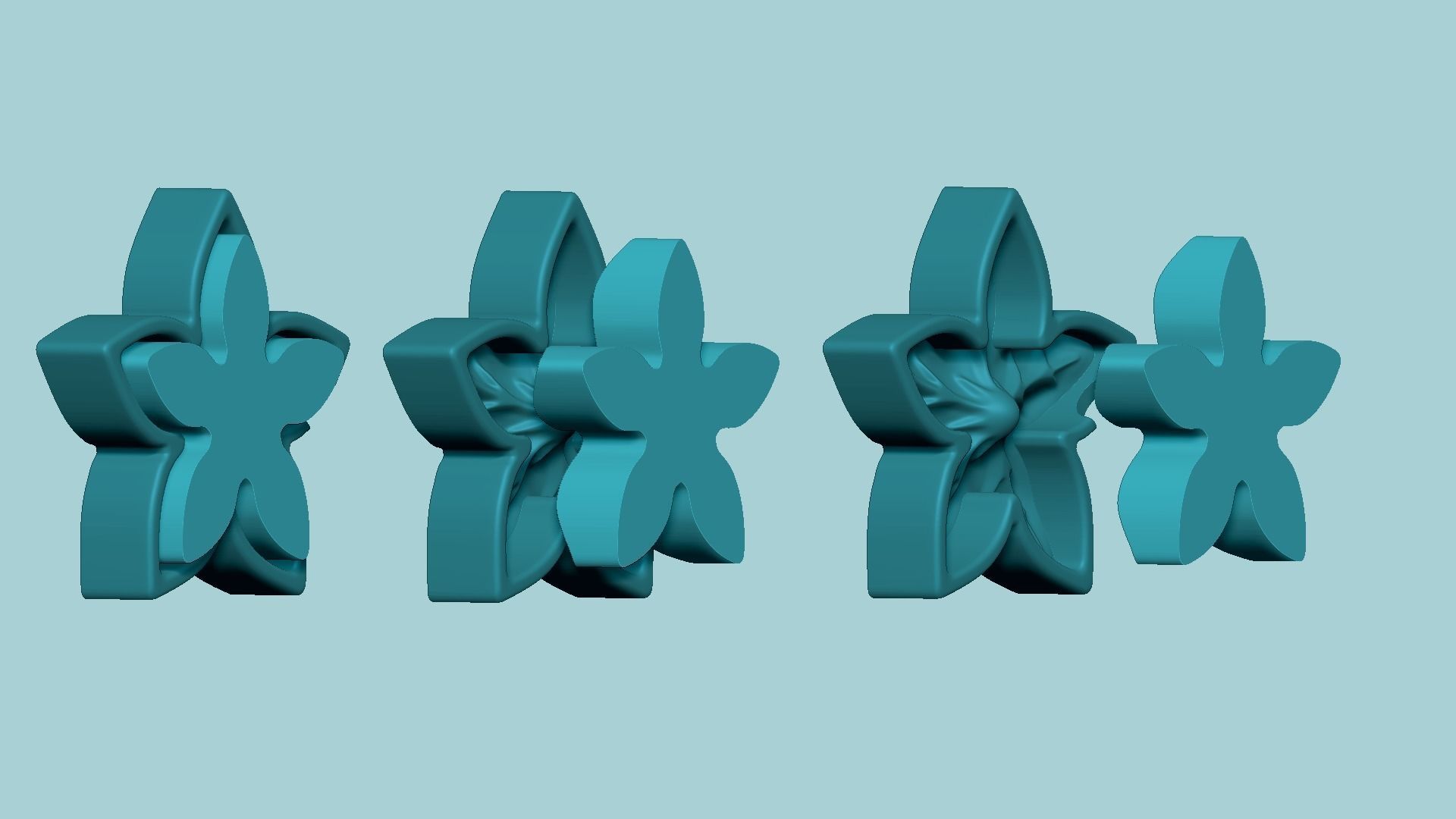 Princess Earring Flower - Molding Arrangement EVA Foam Craft 3D print model_11