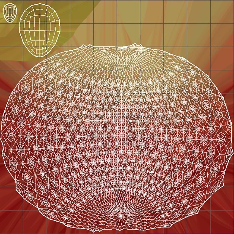 Strawberry three strawberries 3D model_7