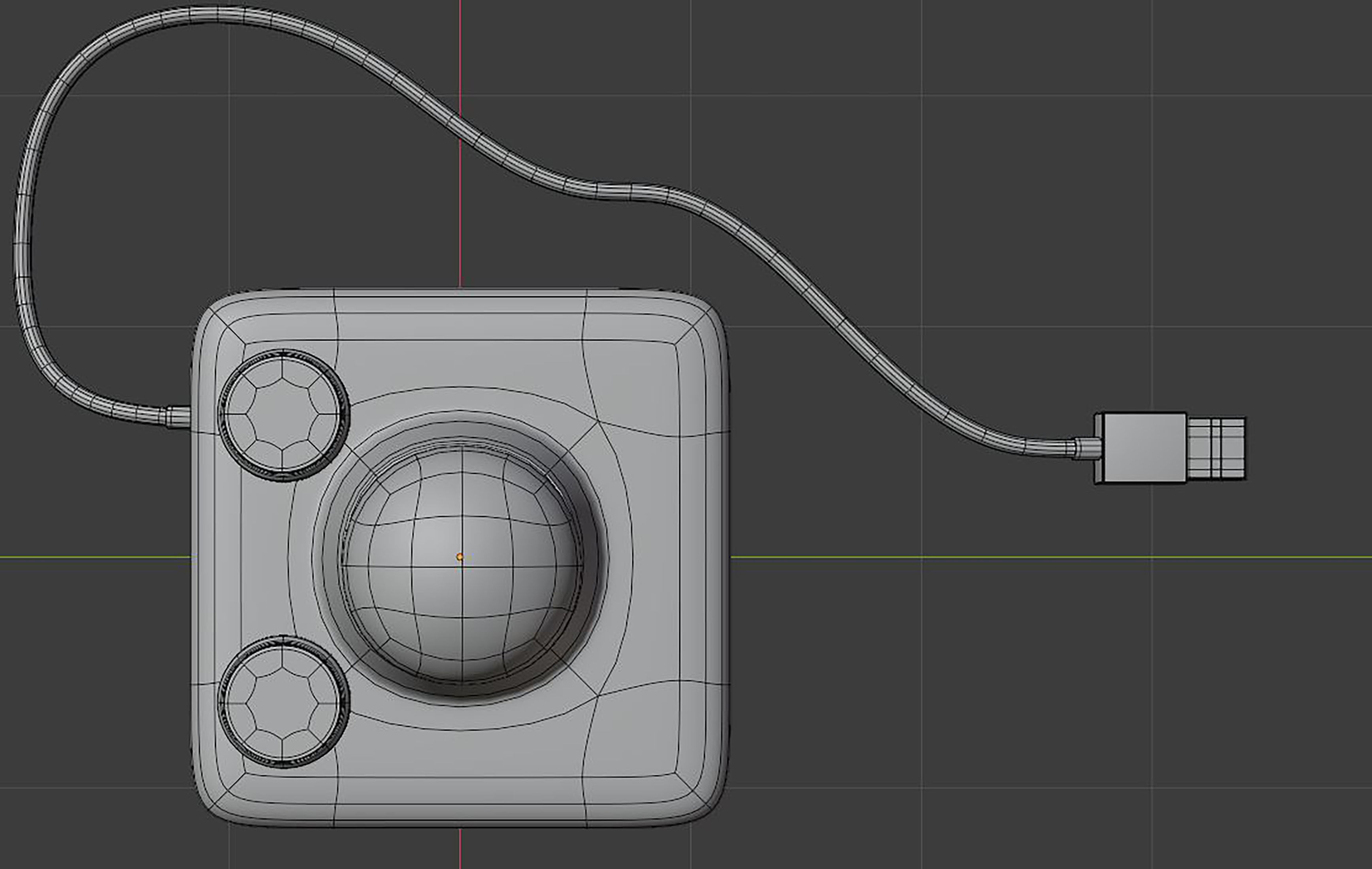 Arcade Joystick classic 3D model_9