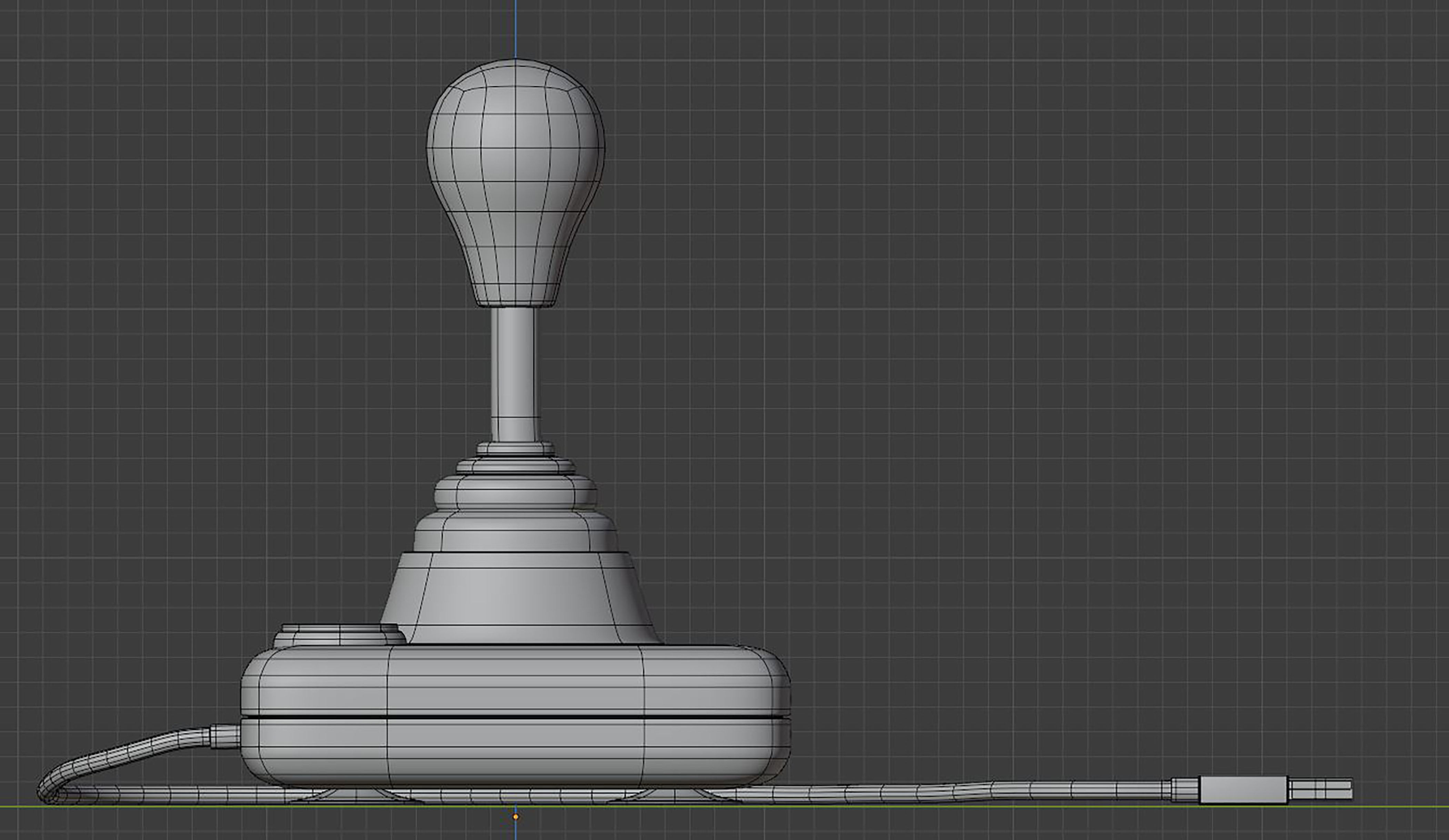 Arcade Joystick classic 3D model_8
