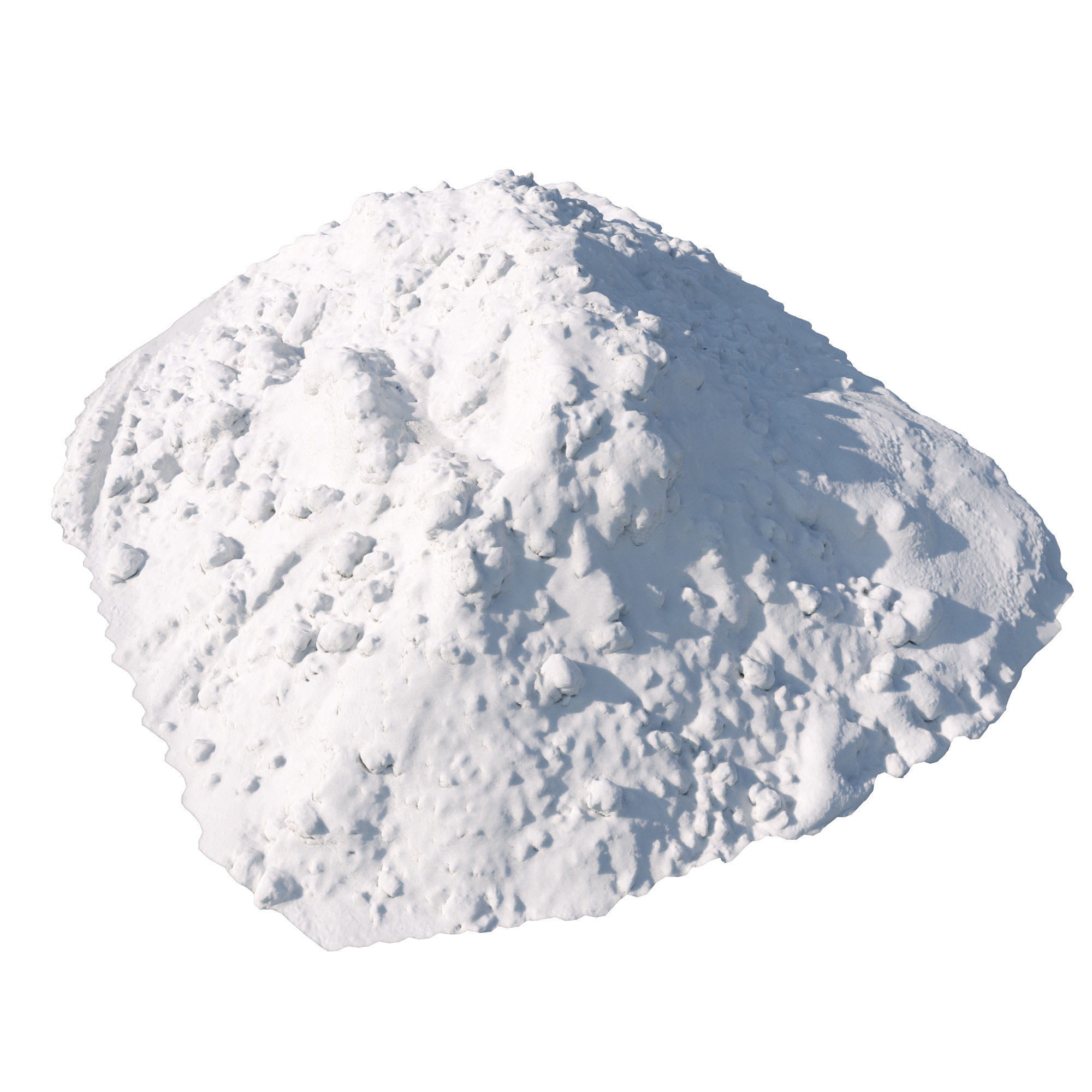 Big Pile of snow 3 2021 Low-poly 3D model_5
