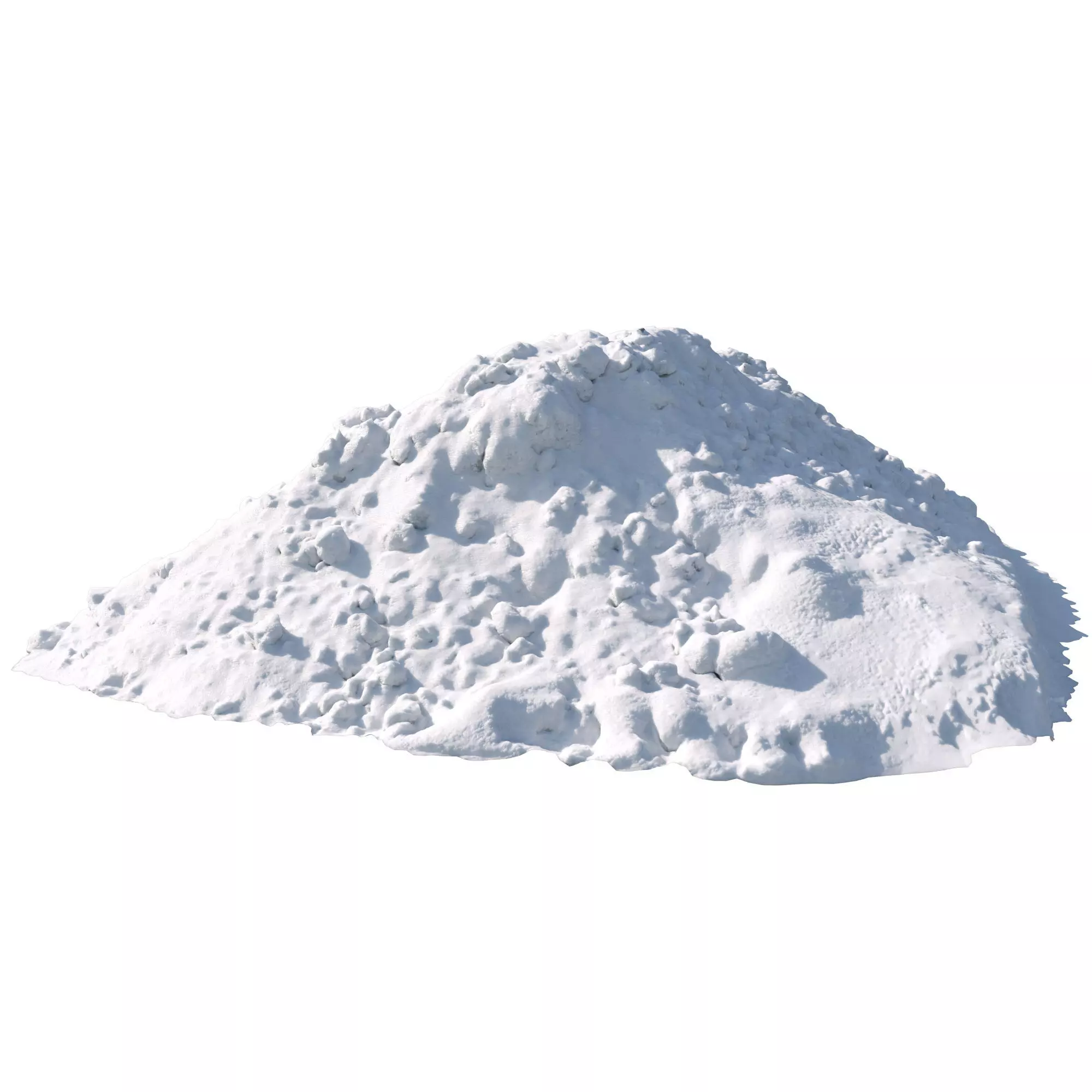 Big Pile of snow 3 2021 Low-poly 3D model_0