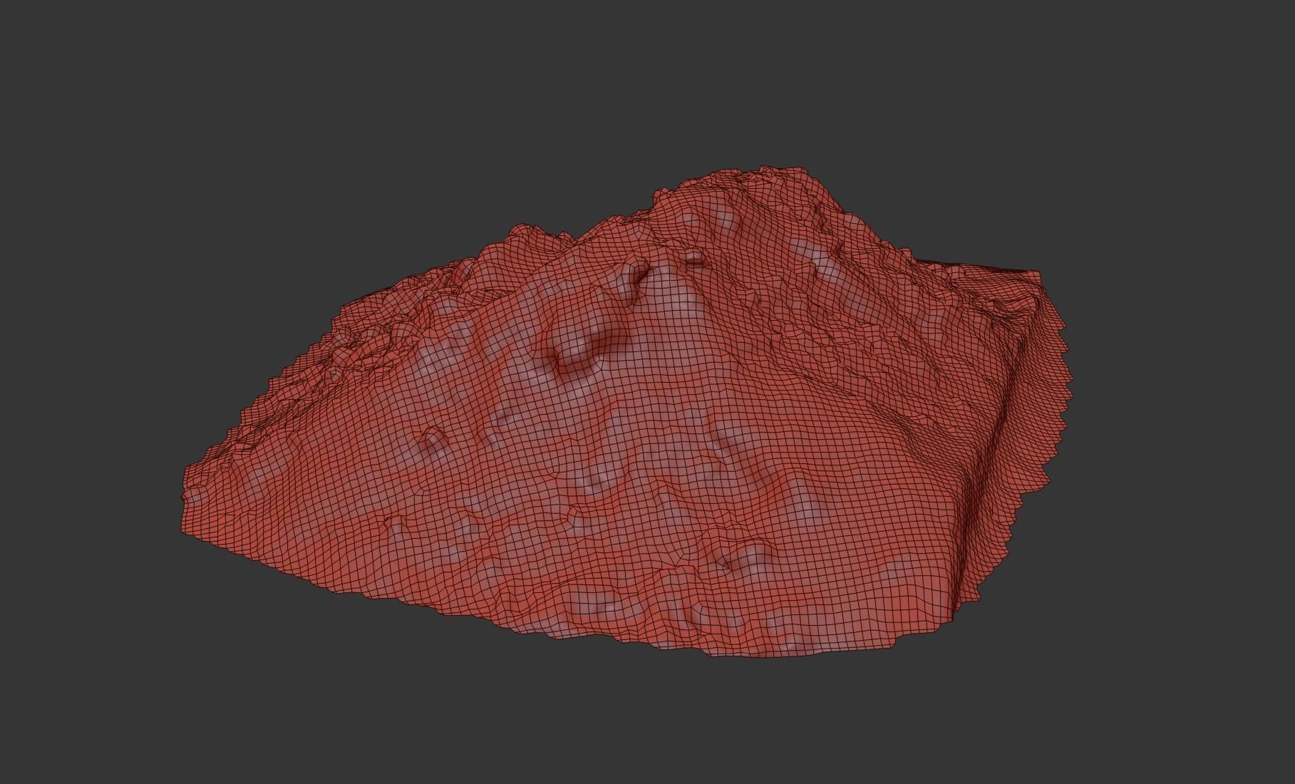 Big Pile of snow 3 2021 Low-poly 3D model_9