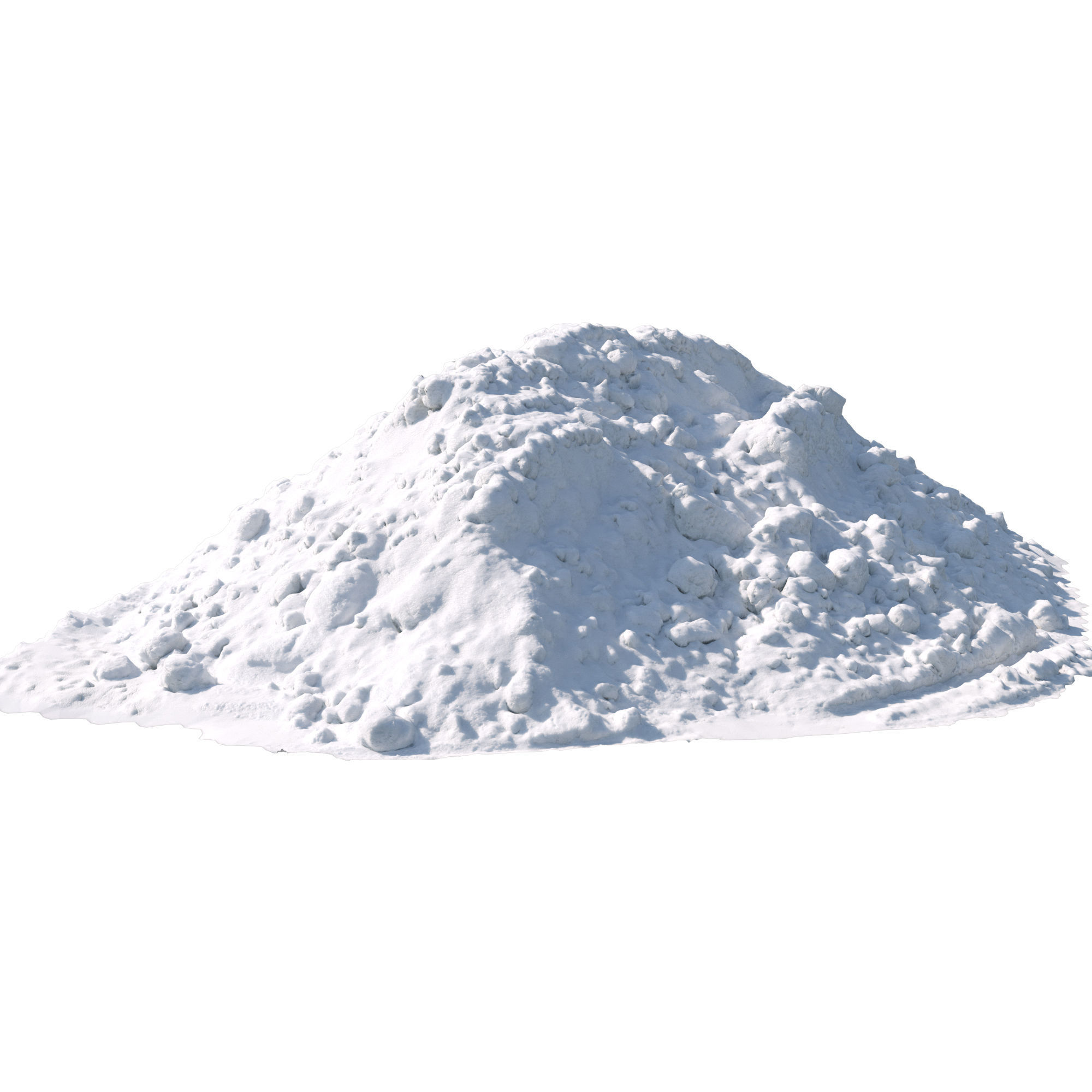 Big Pile of snow 3 2021 Low-poly 3D model_1