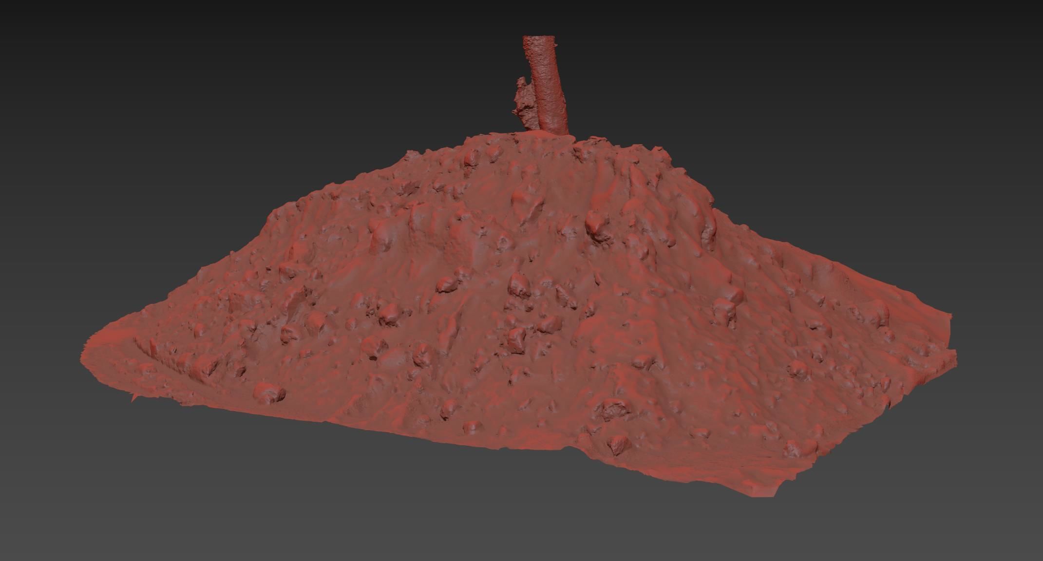 Big Pile of snow 3 2021 Low-poly 3D model_11