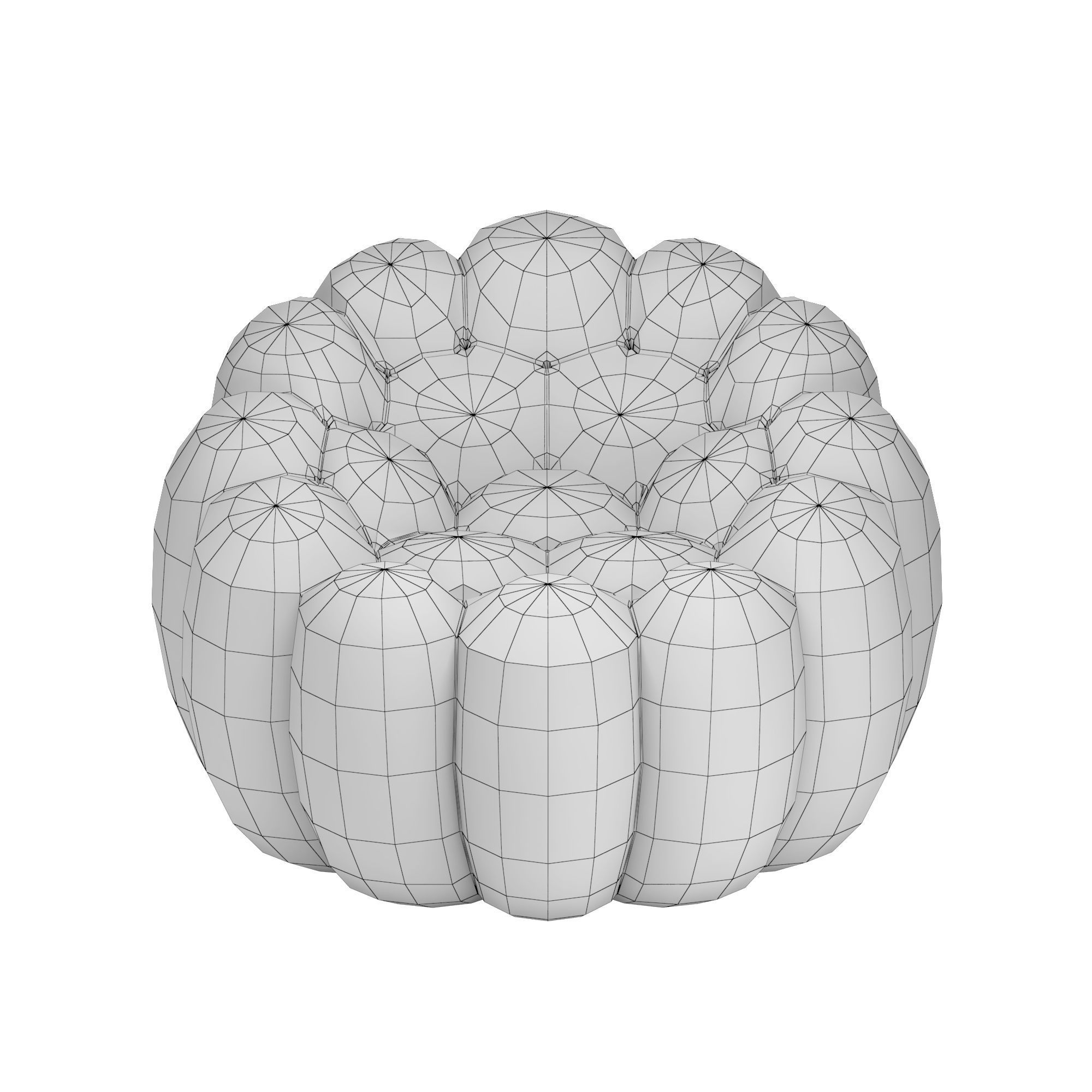 Bubble Pivoting Armchair 3D model_3