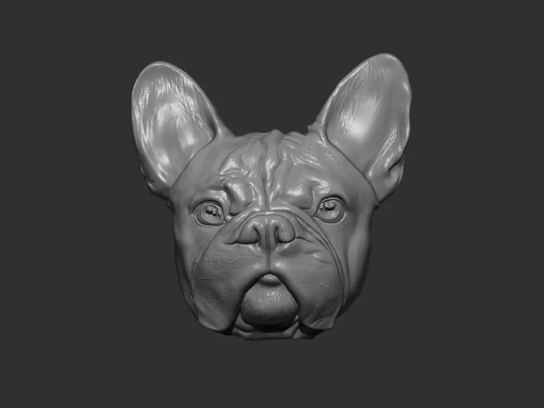 fridge magnet dog 3D print model_0