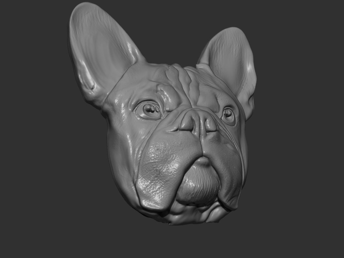 fridge magnet dog 3D print model_1