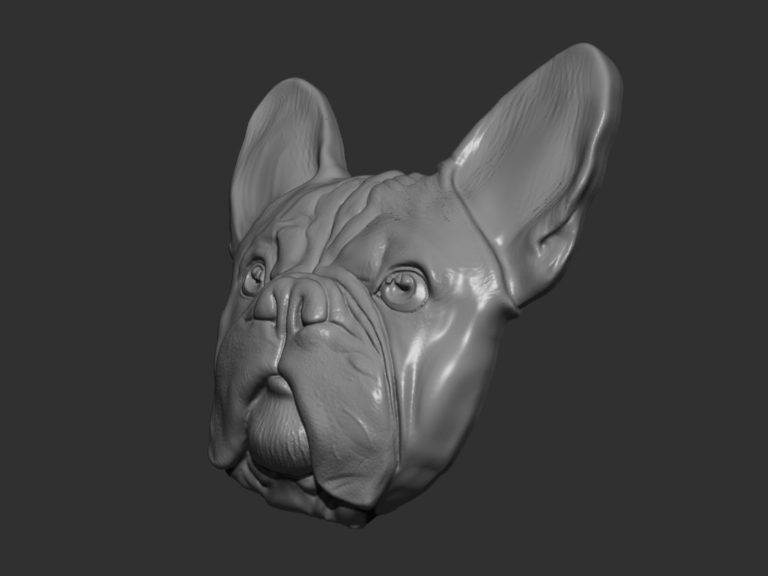 fridge magnet dog 3D print model_2