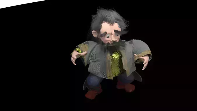 dancing dwarf 3D model