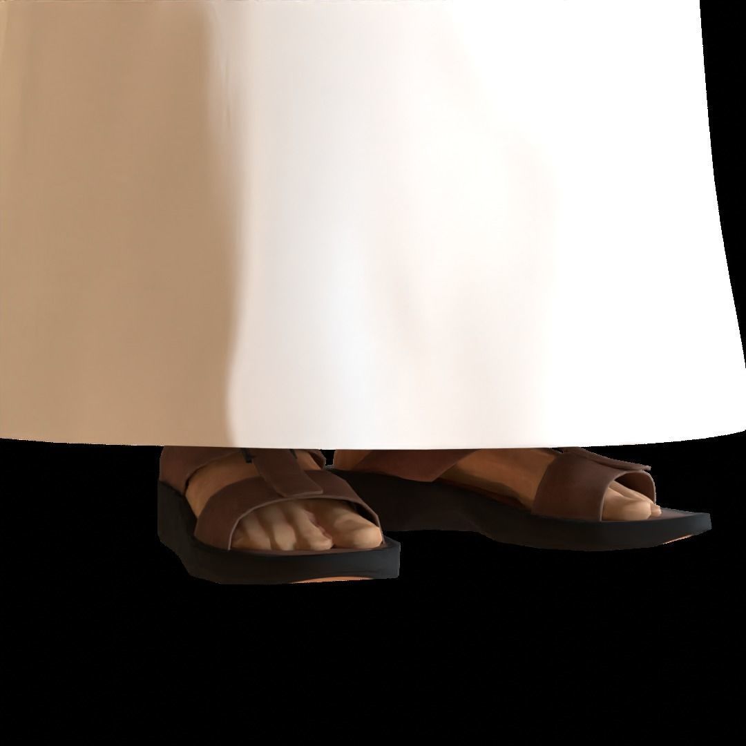 Arabic Male Character Low-poly 3D model_5