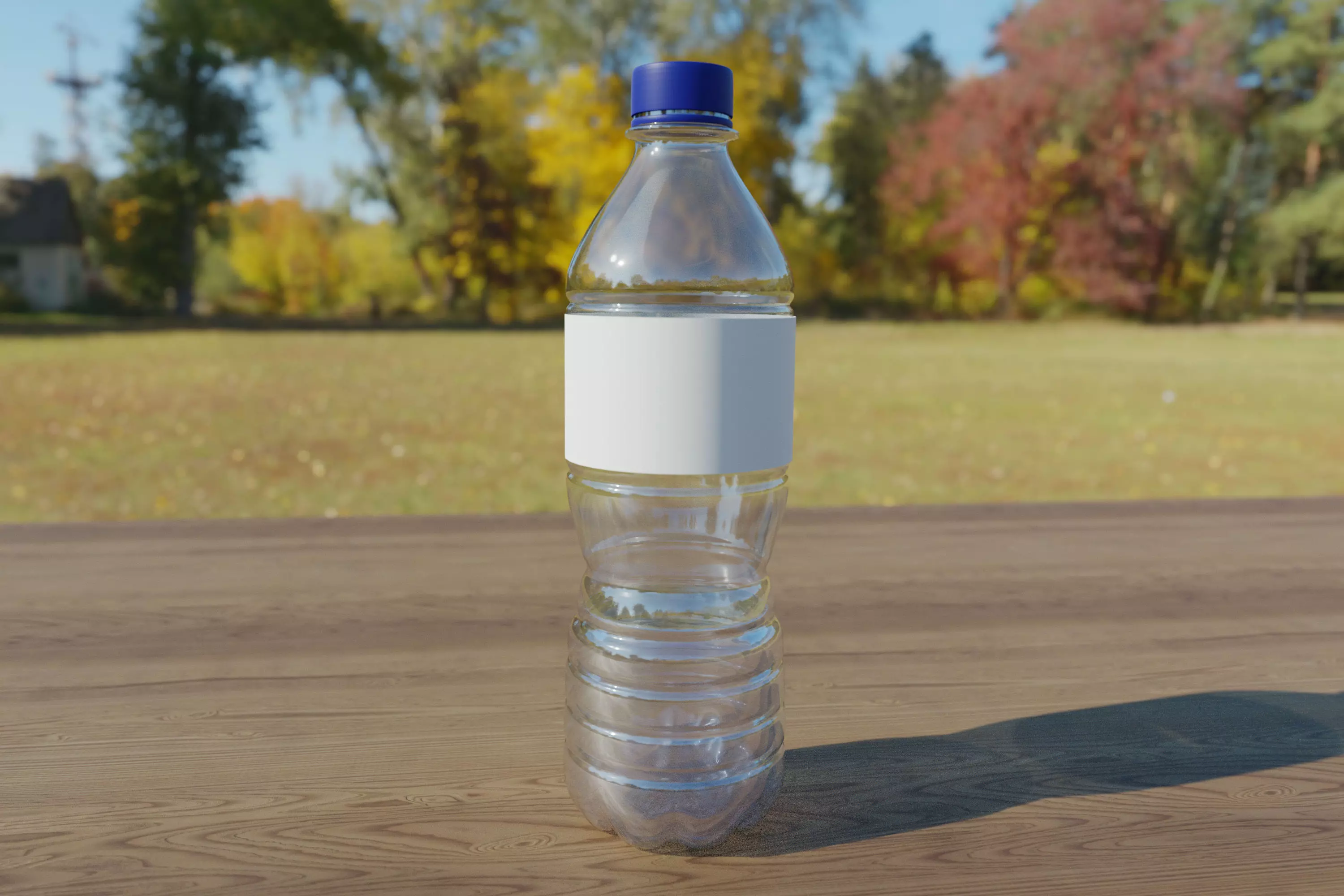 Plastic water bottle Free 3D model