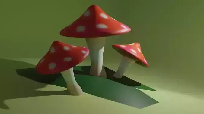 Colored Mushrooms
