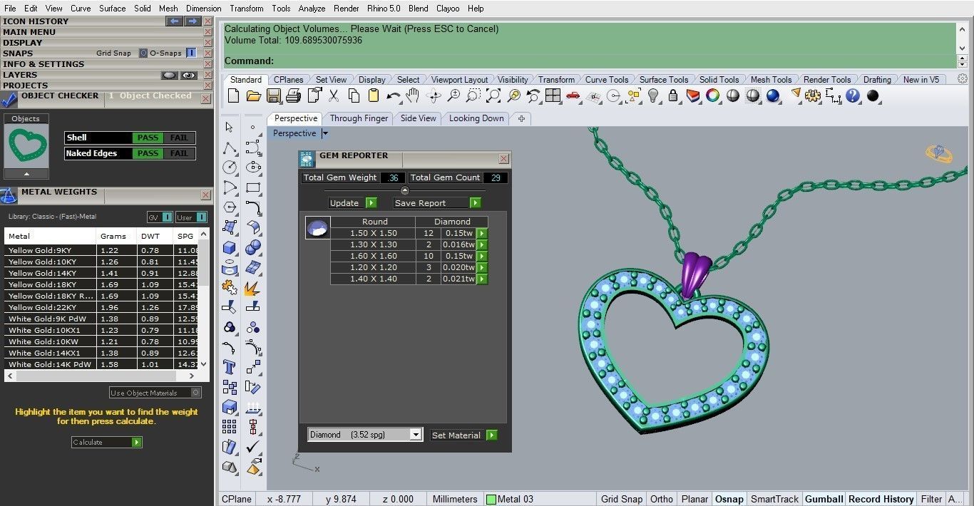 heart pendant 3D print model_2