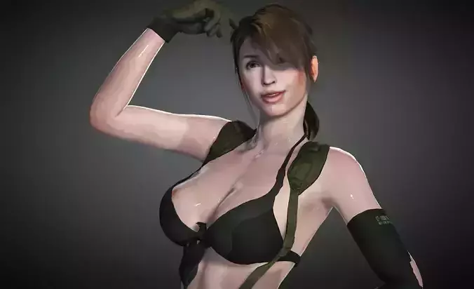 Quiet from Metal Gear Solid 5 3D Model Free low-poly 3D model