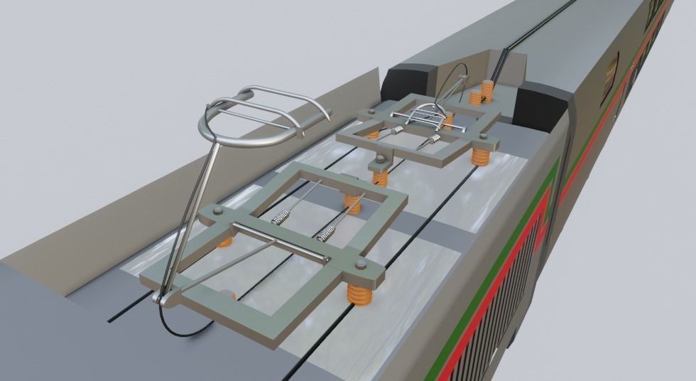 TGV TRAIN alboraq MAROC 3D model_11