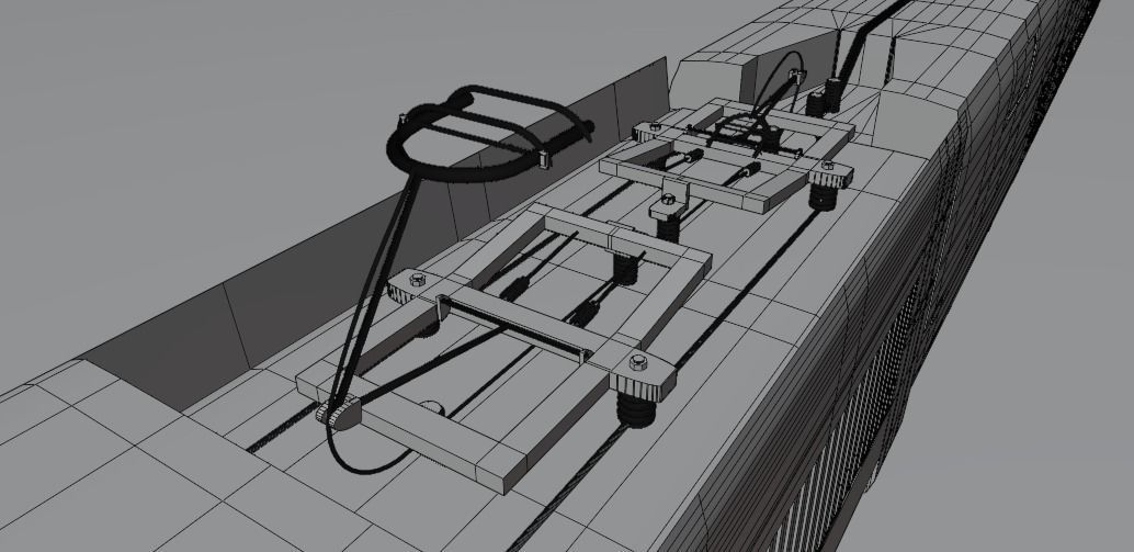 TGV TRAIN alboraq MAROC 3D model_14