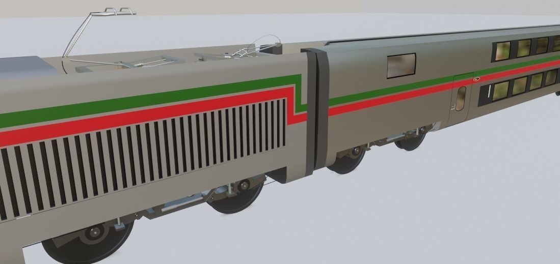 TGV TRAIN alboraq MAROC 3D model_13