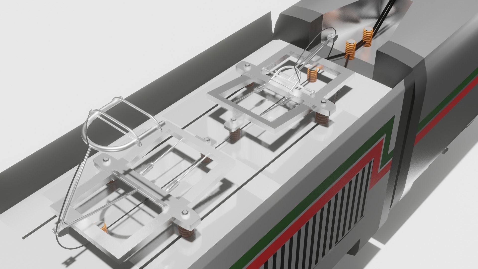 TGV TRAIN alboraq MAROC 3D model_5