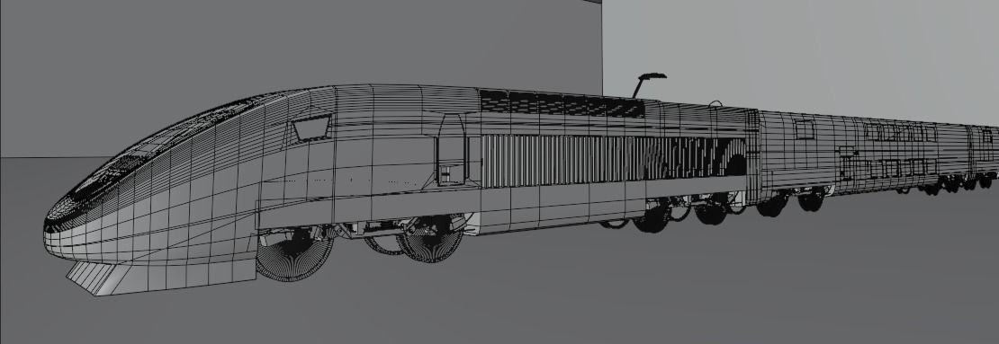 TGV TRAIN alboraq MAROC 3D model_15