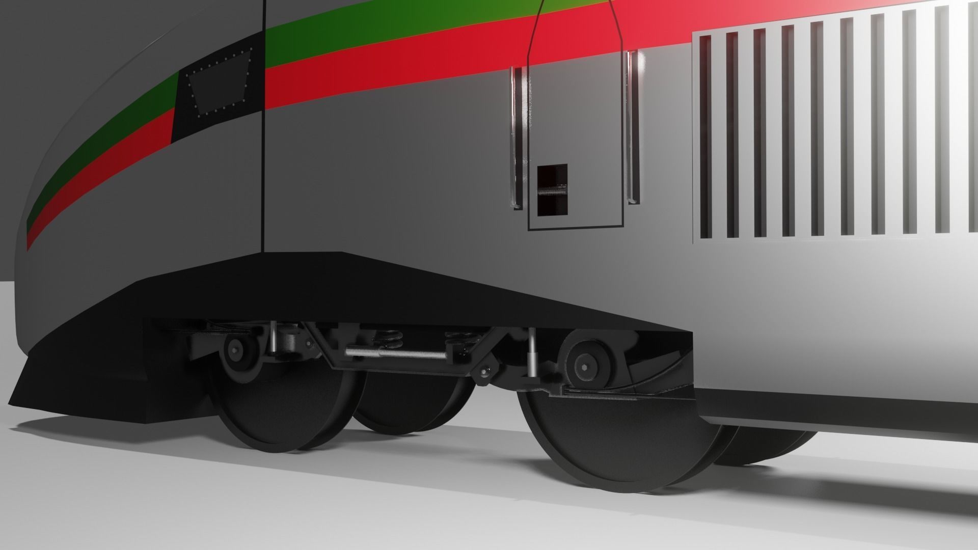 TGV TRAIN alboraq MAROC 3D model_3