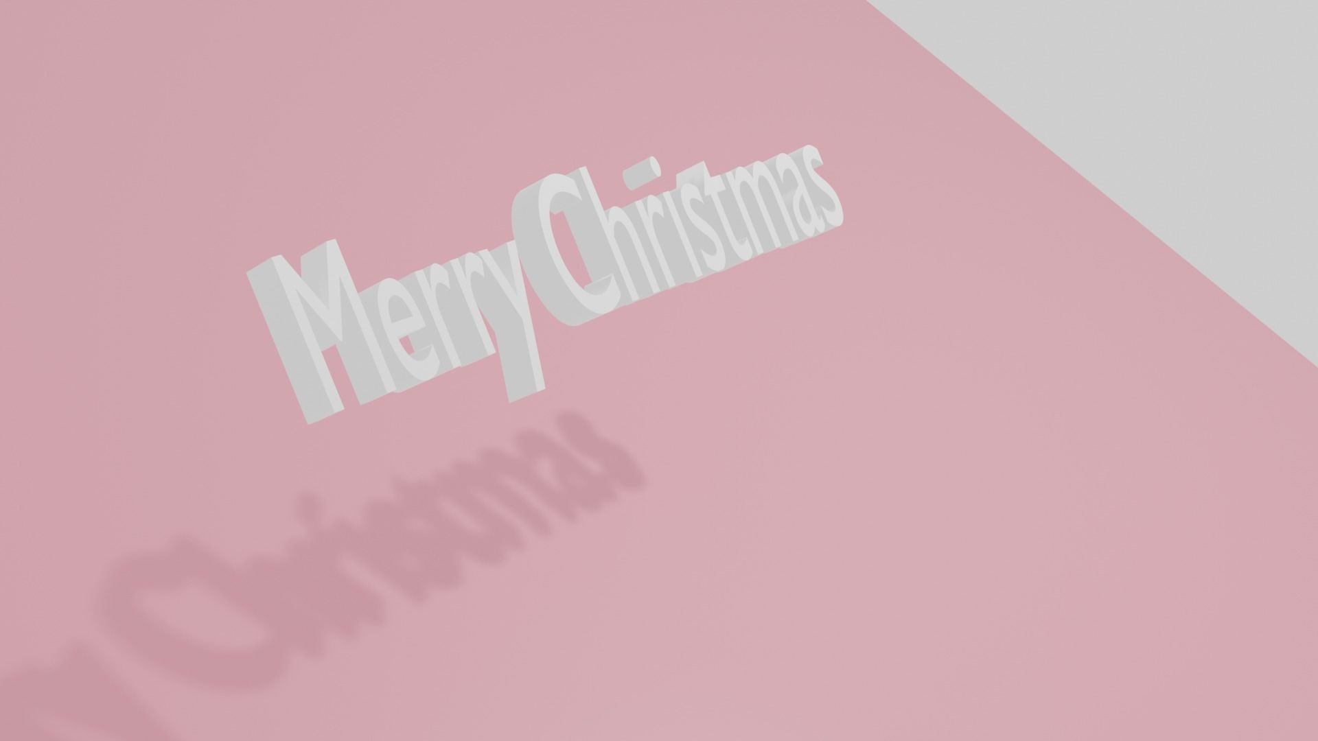 Merry Christmas Free 3D model_1