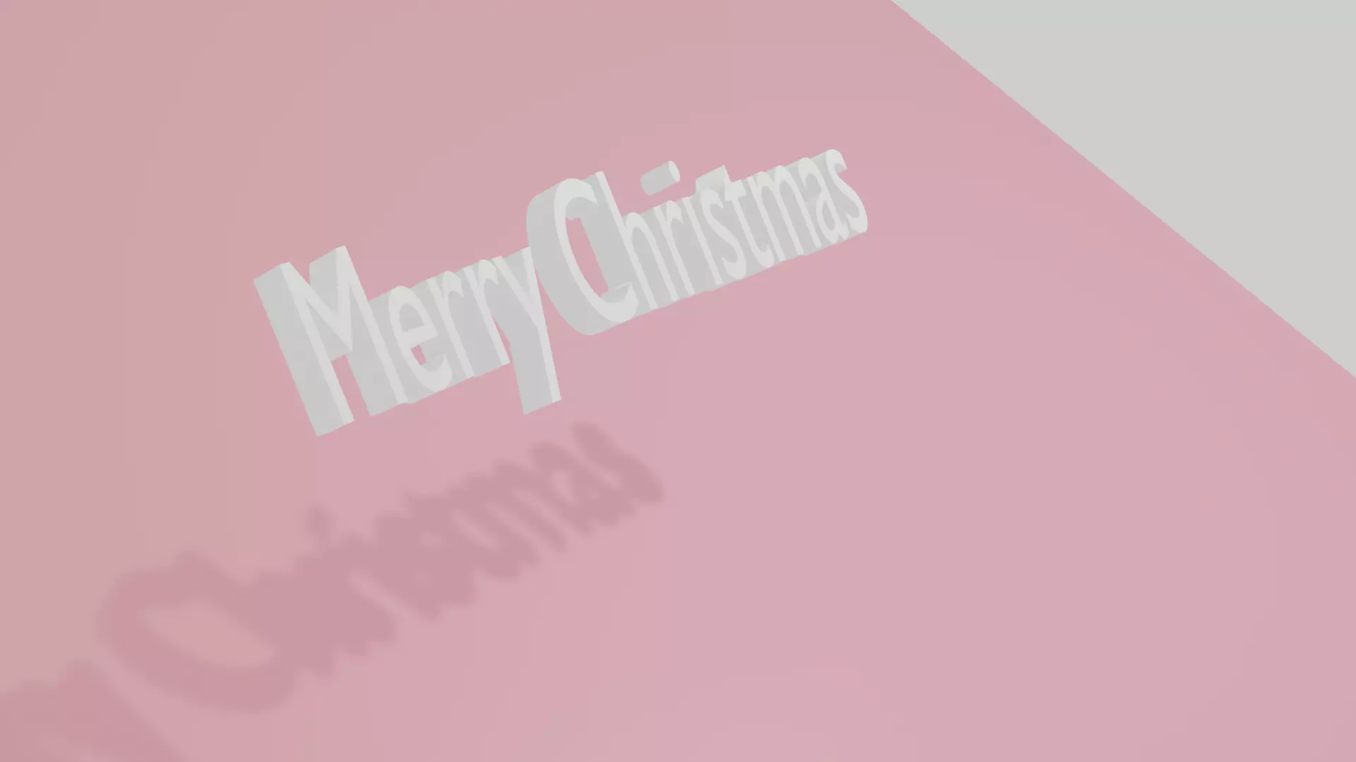 Merry Christmas Free 3D model_0