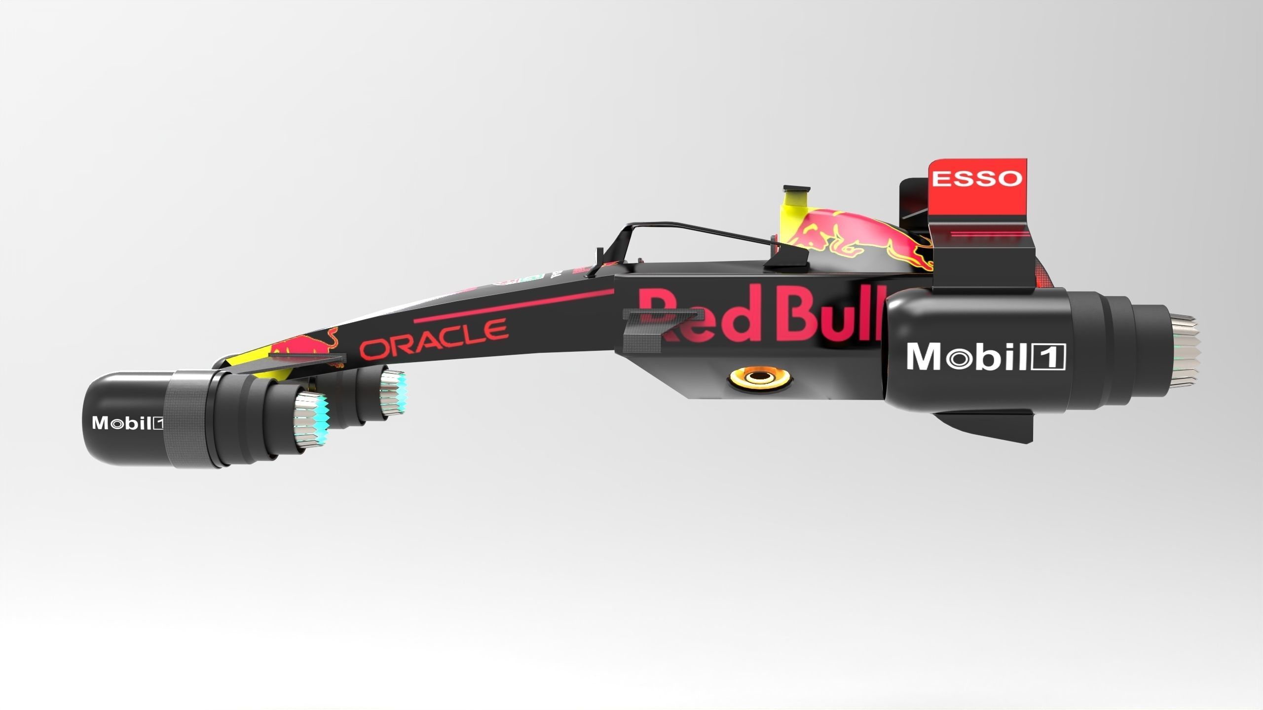 F1 scifi anti gravity Low-poly 3D model_10