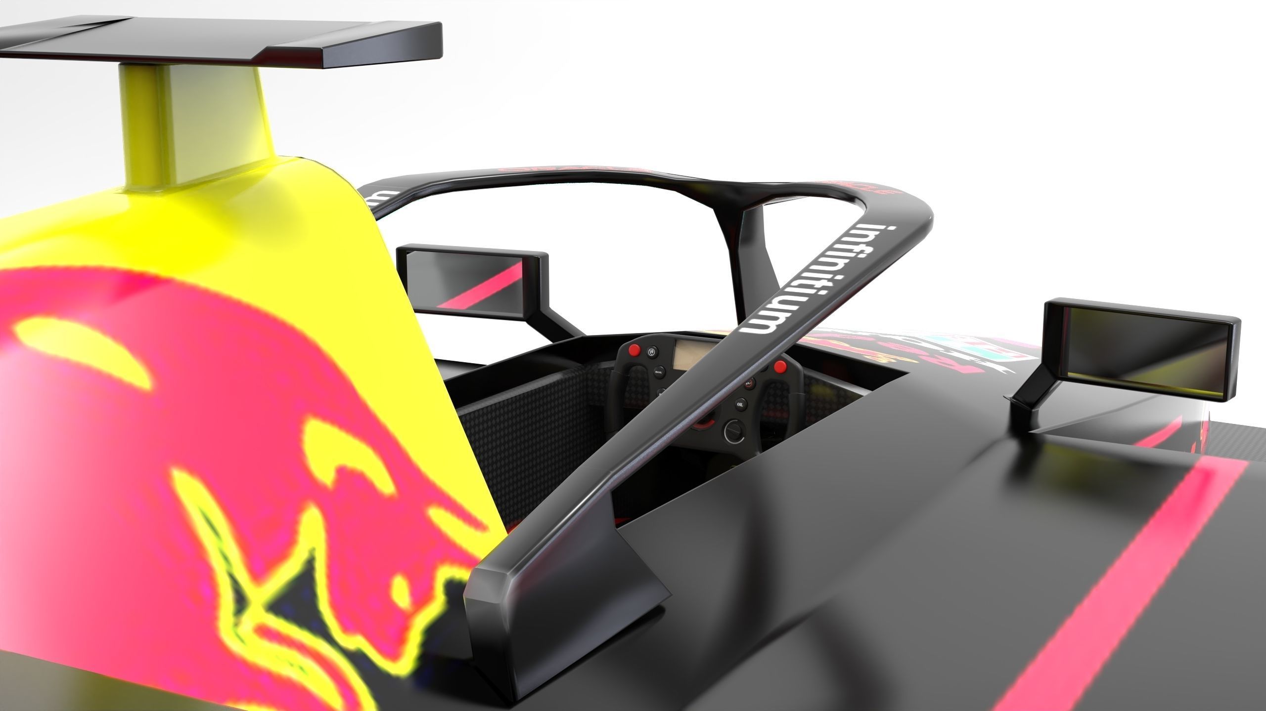 F1 scifi anti gravity Low-poly 3D model_6