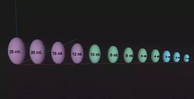 Prader orchidometer 3D print model