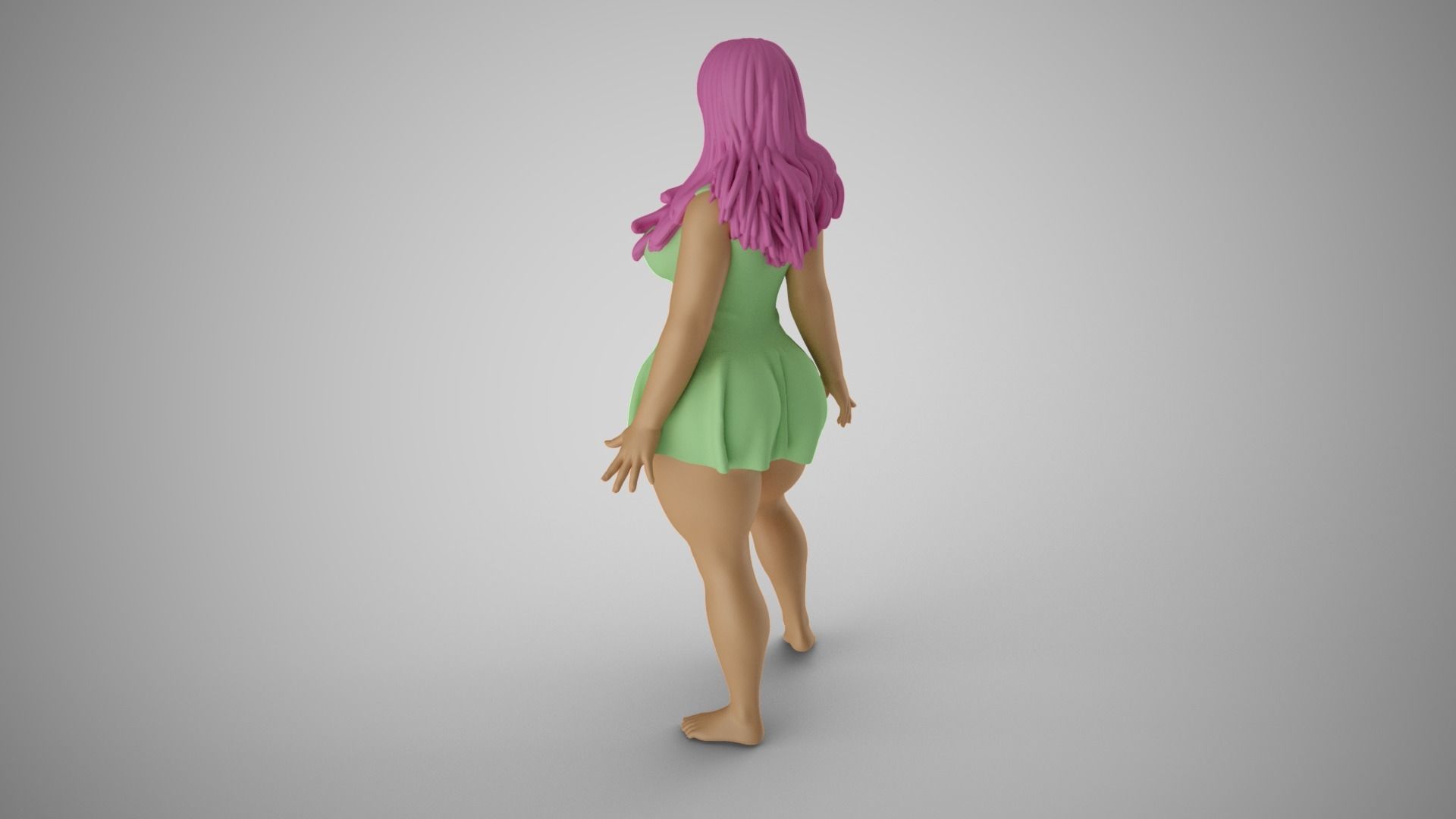 Pampered Girl 3D print model_7