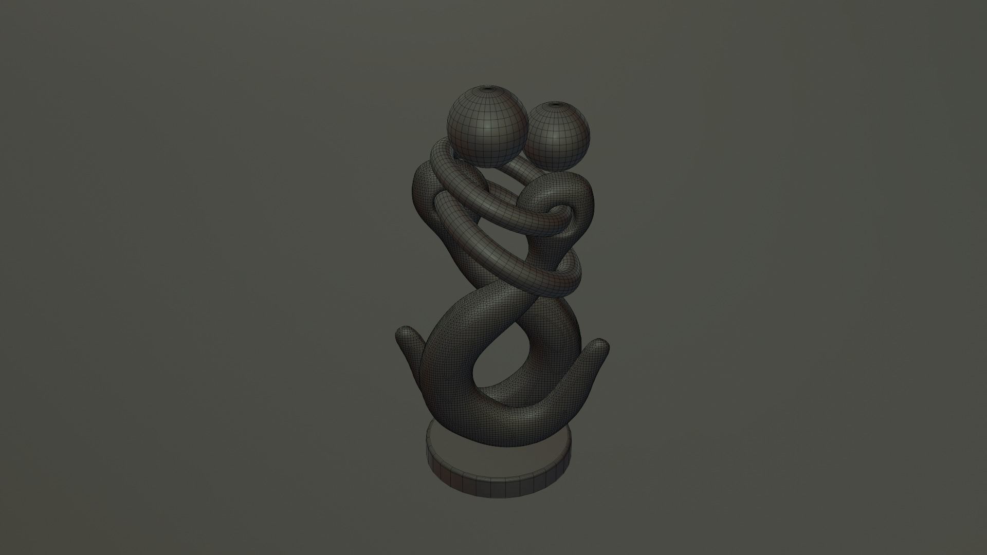 abstract sculpture 3D model_5