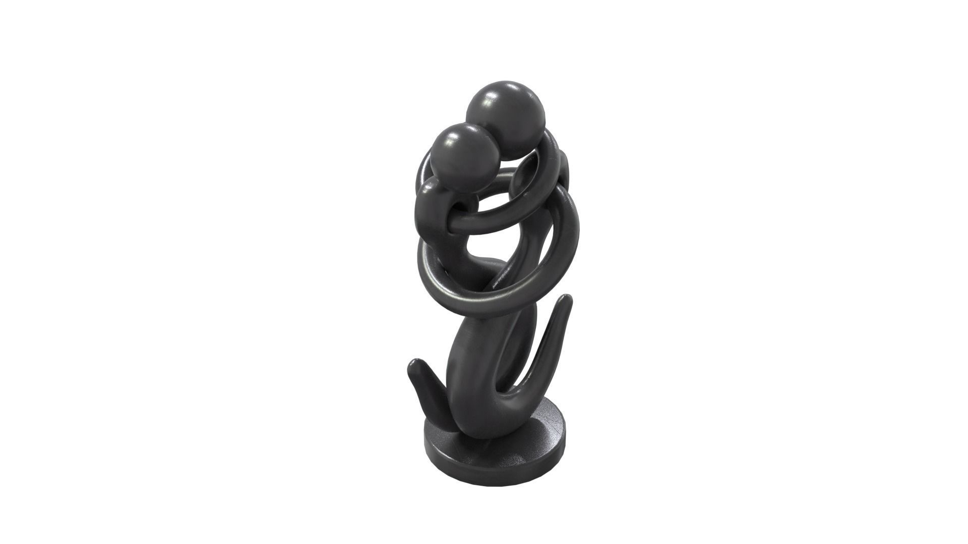 abstract sculpture 3D model_4