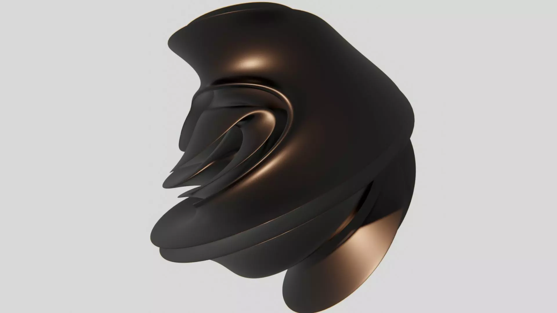 Abstract Statue Soft-Block 3D model_0