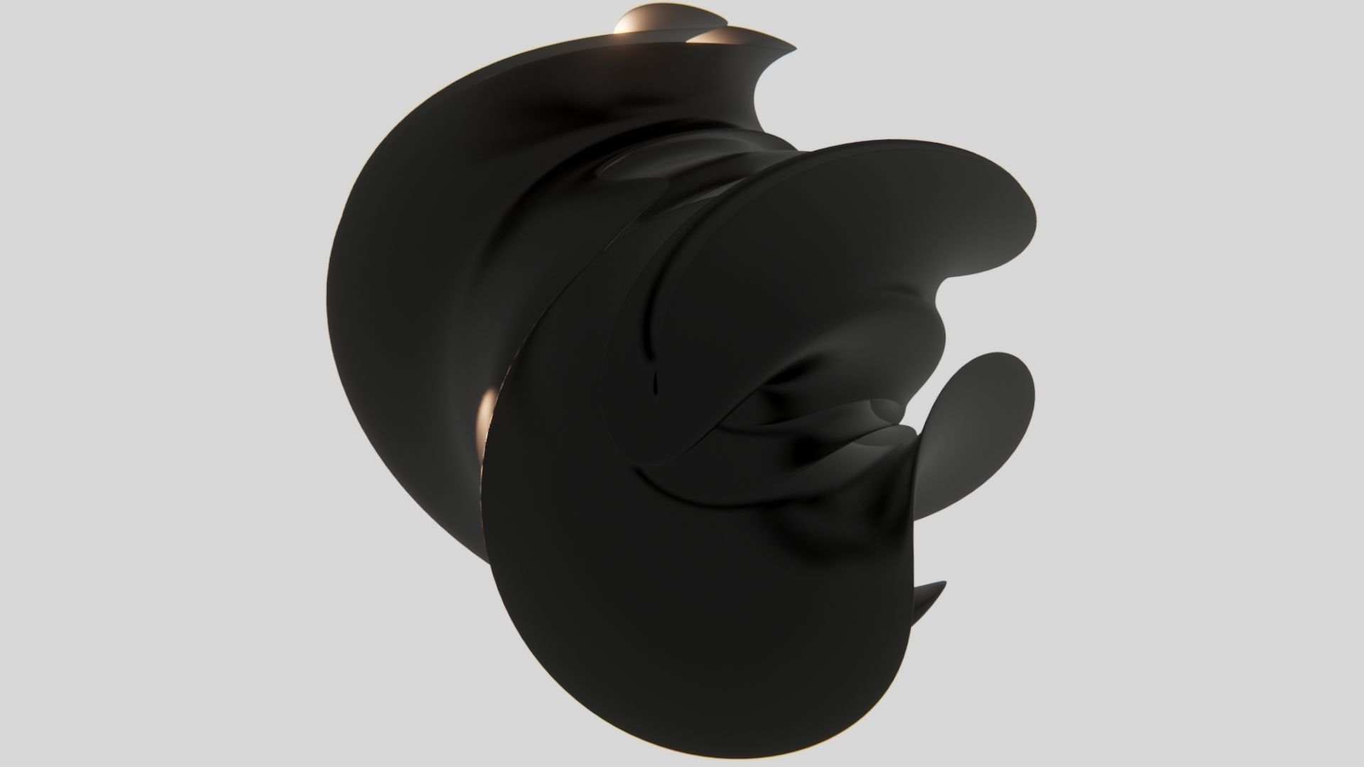 Abstract Statue Soft-Block 3D model_3