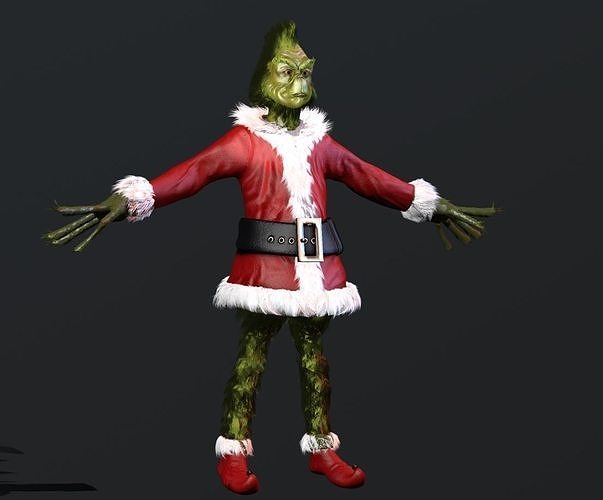 The Grinch Low-poly 3D model
