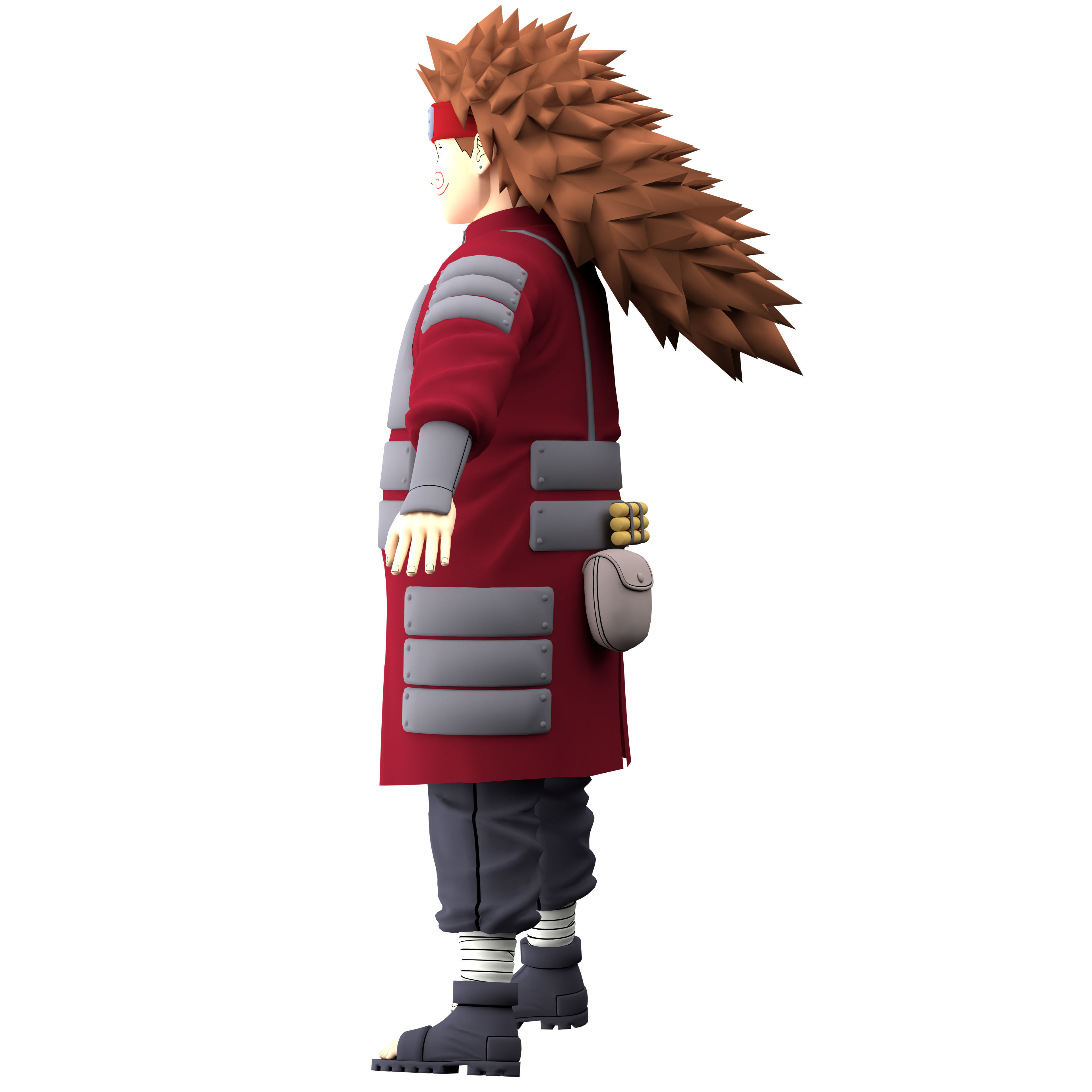 Choji Akimichi Low-poly 3D model_12