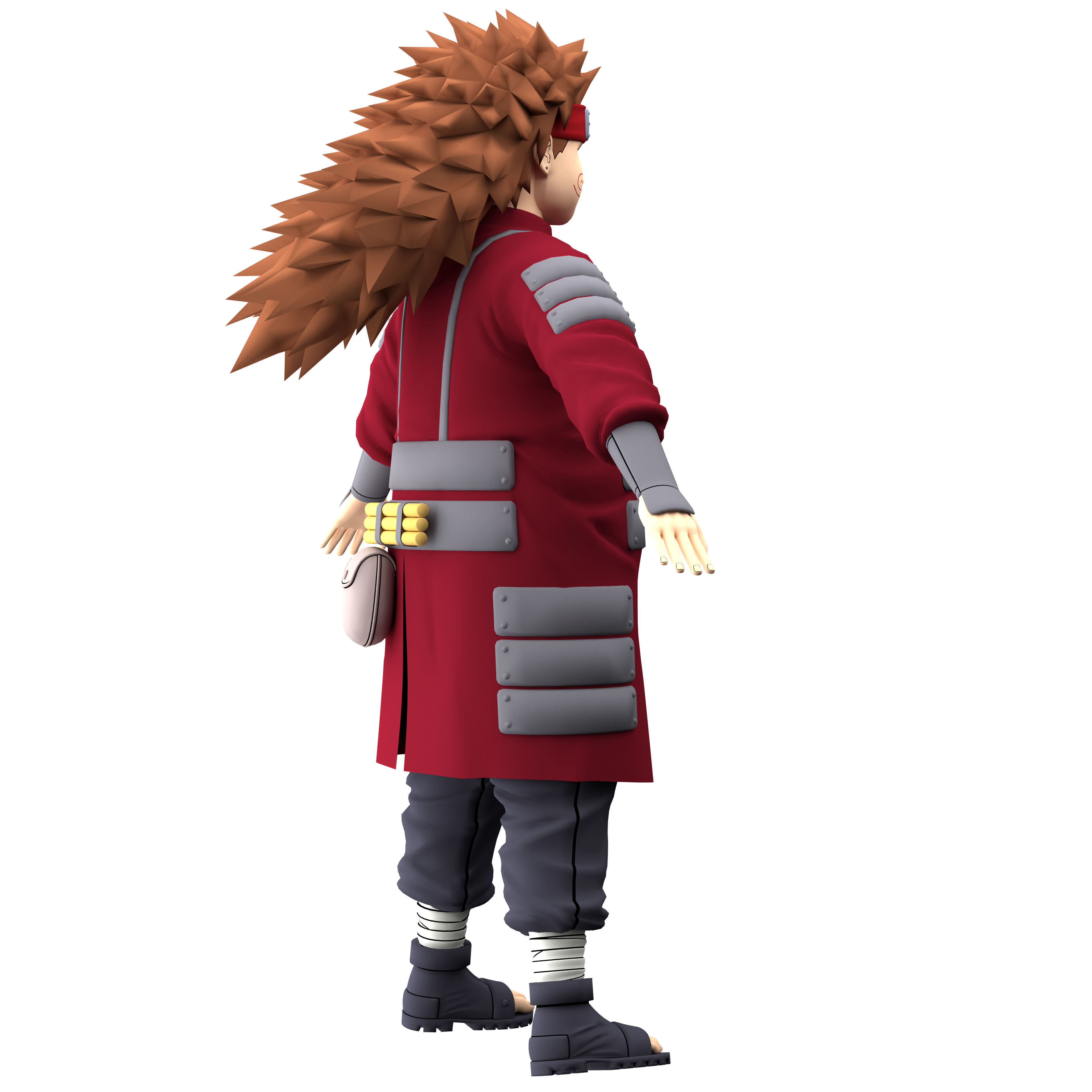 Choji Akimichi Low-poly 3D model_6