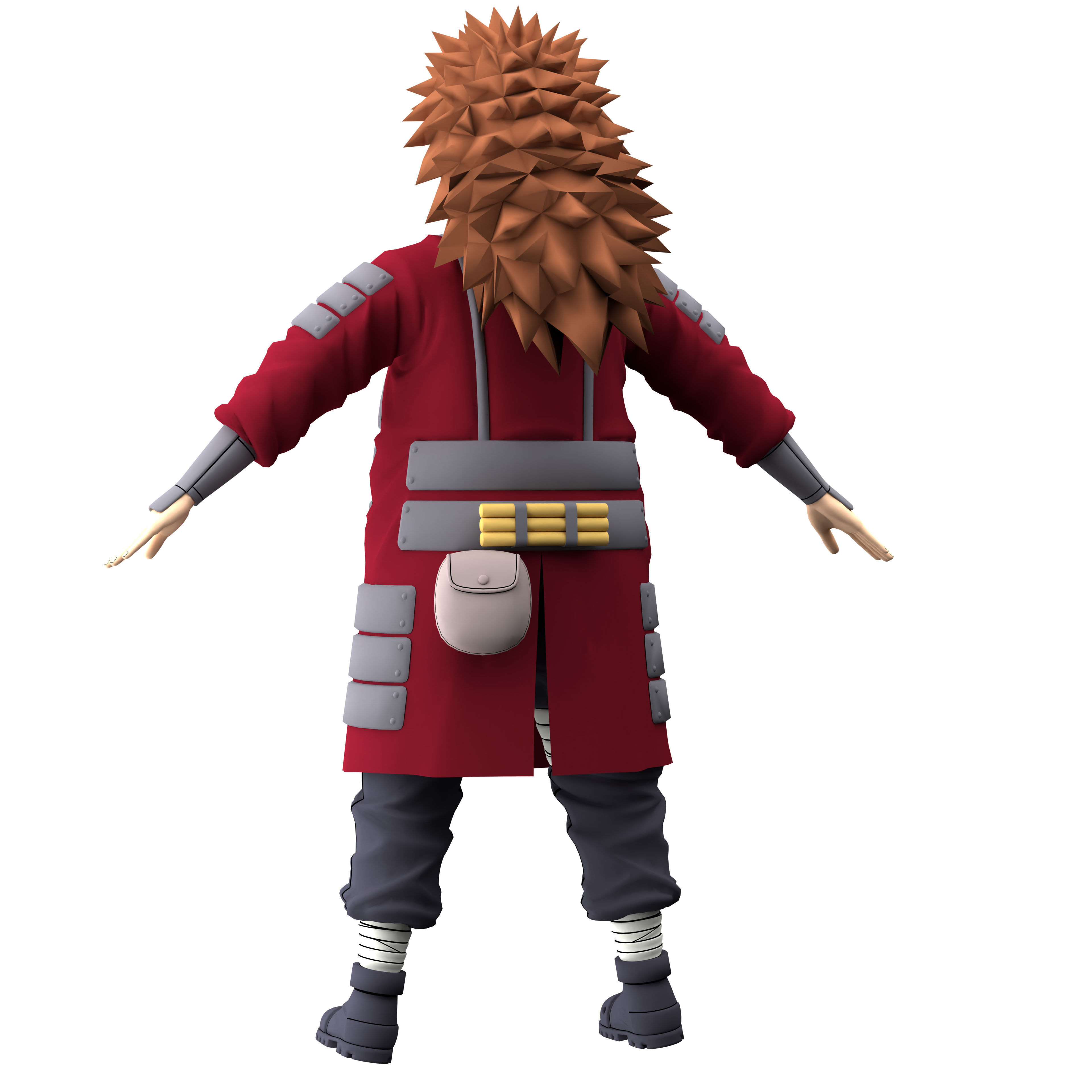 Choji Akimichi Low-poly 3D model_10
