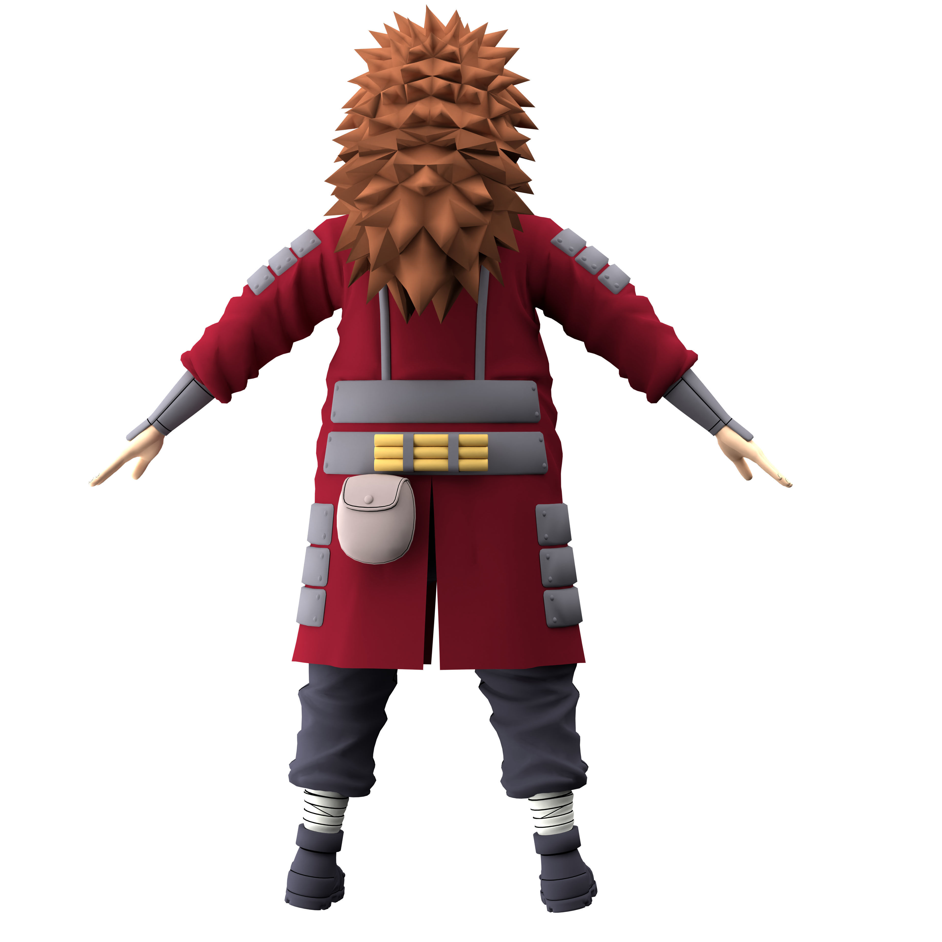 Choji Akimichi Low-poly 3D model_9