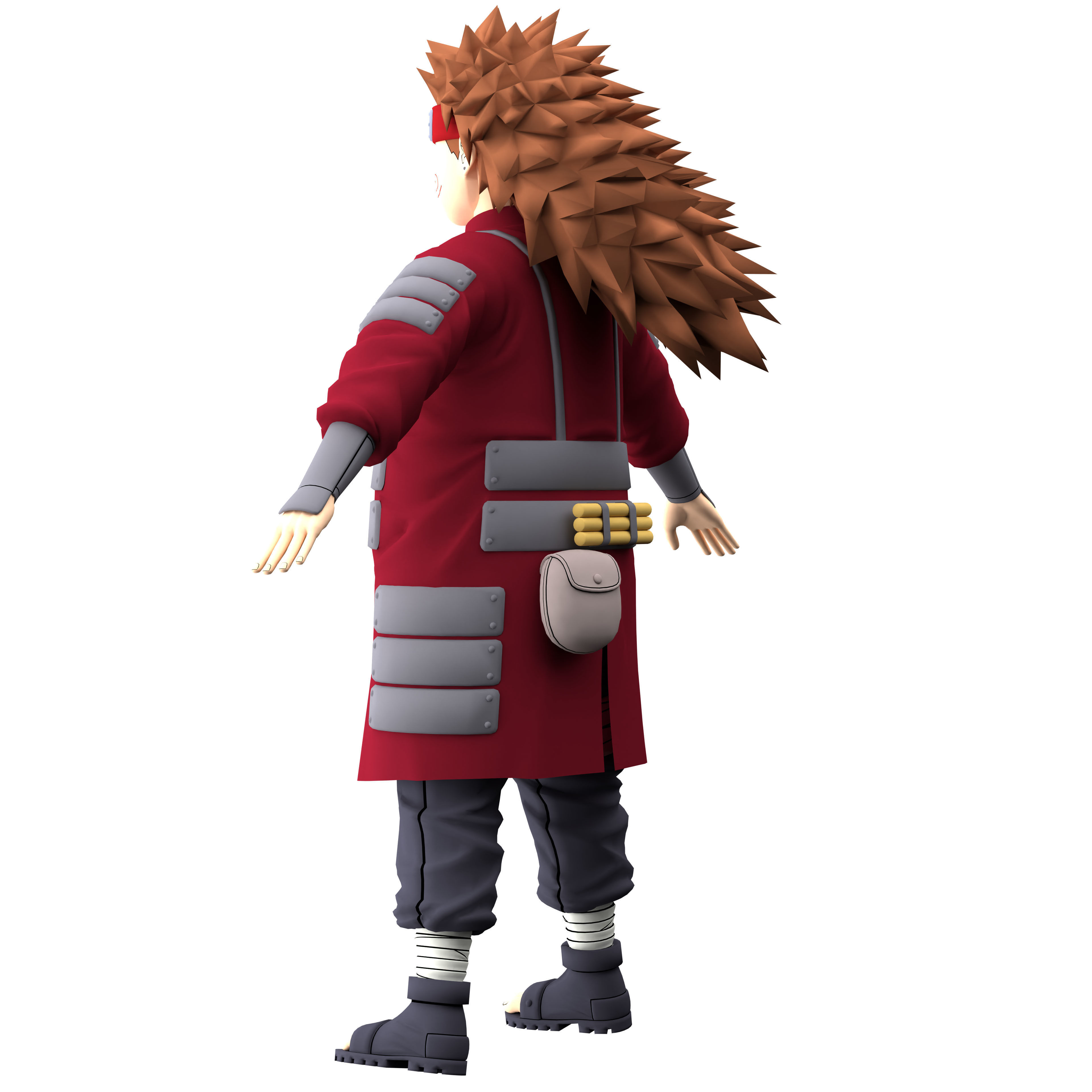 Choji Akimichi Low-poly 3D model_13
