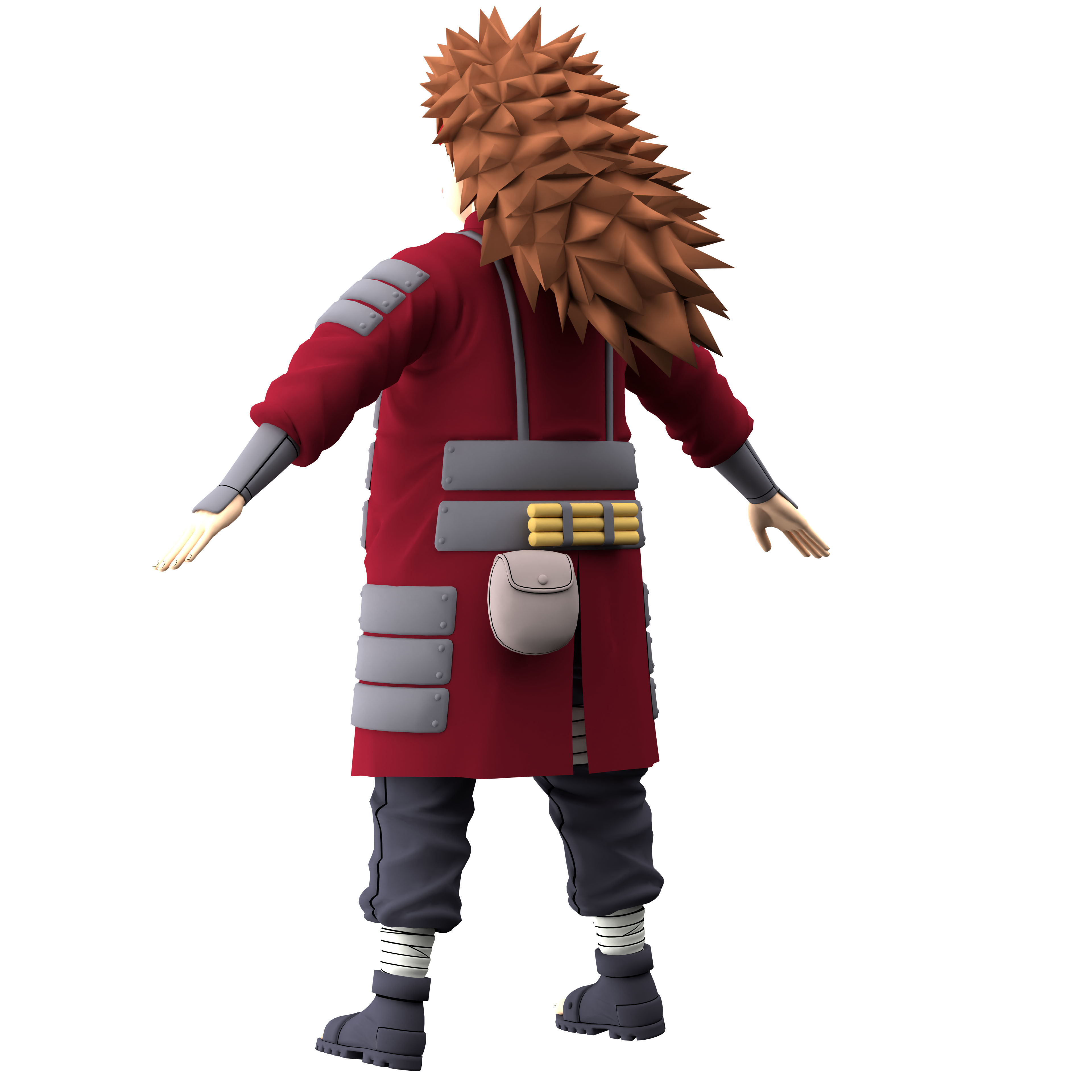 Choji Akimichi Low-poly 3D model_11